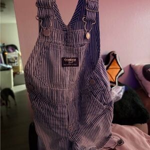 OshKosh B'gosh Navy Pinstripe Overalls